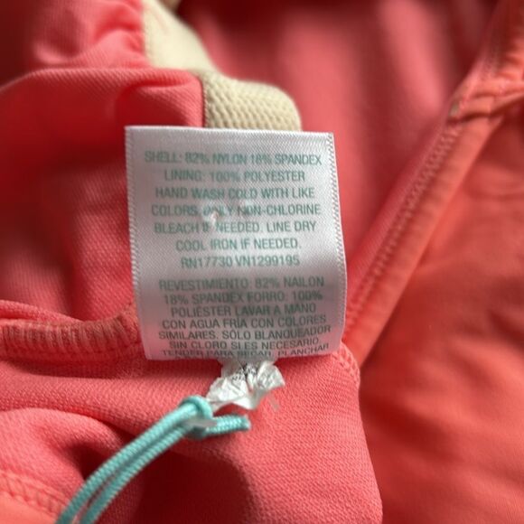 NWT KONA SOL one piece‎ orange swimsuit bra insert removal pads womens size XL - Picture 7 of 8